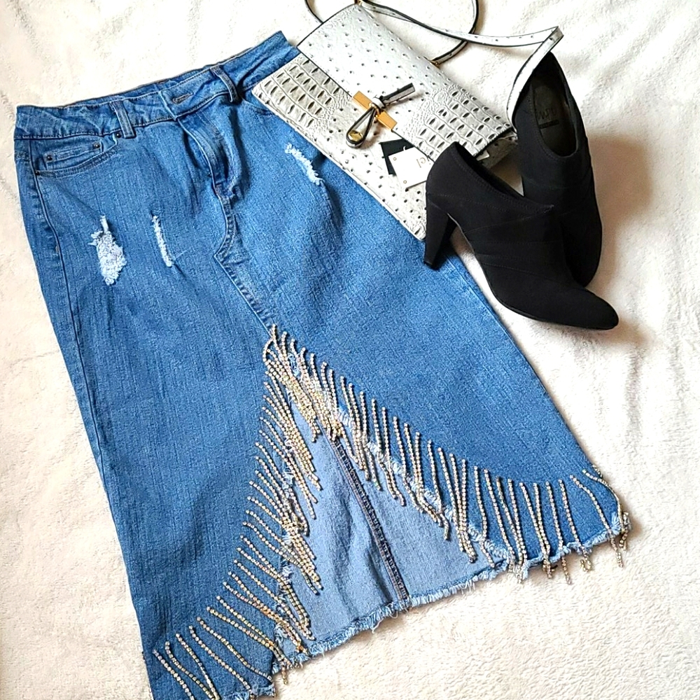 🤍Boutique Demin/ jean skirt
